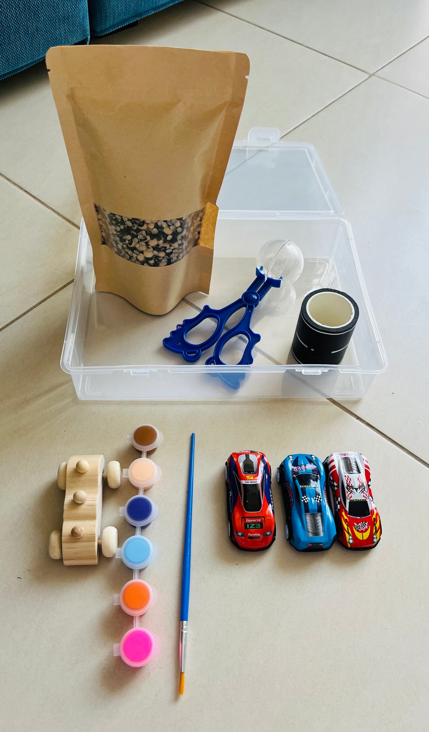 Car travel sensory kit