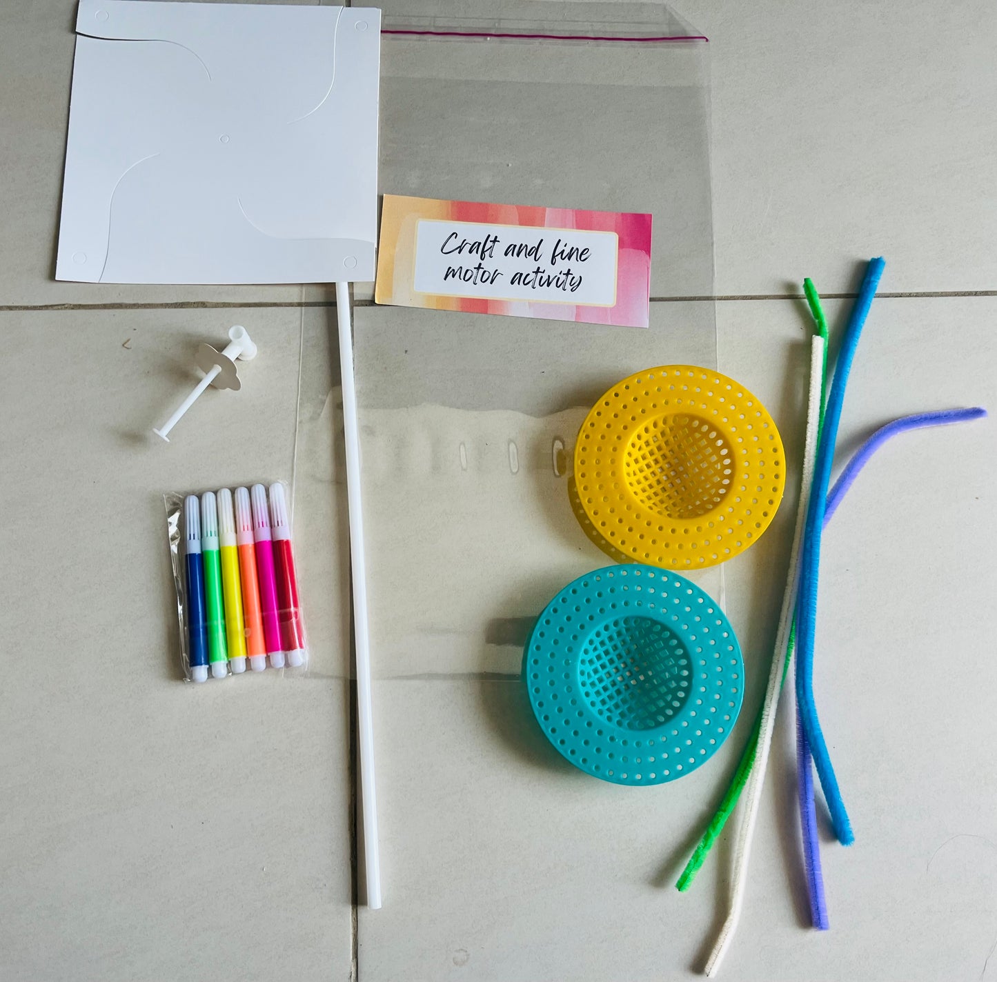 Construction Sensory kit